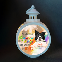 Thumbnail for I Wish The Rainbow Bridge Dog Cat LED Light Ornament, Memorial Gift