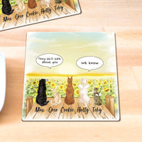 Thumbnail for Personalized Pet Memorial Stone Coasters-Dog Cat Loss Gifts-Pet Bereavement Gift-DOG & CAT-Sunflower - Jonxifon