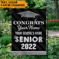 Thumbnail for Congrats Senior 2022 Graduation Garden Flag, Graduation Gift - Jonxifon