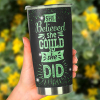 Thumbnail for She believe she could so she did - Personalized Tumbler, Graduation Gifts