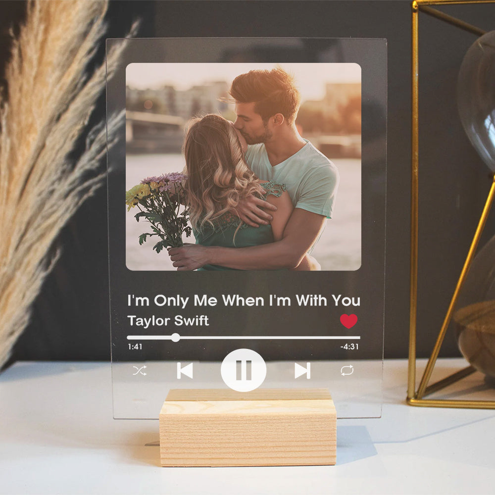 Couple Personalised Song Playlist - Acrylic Plaque