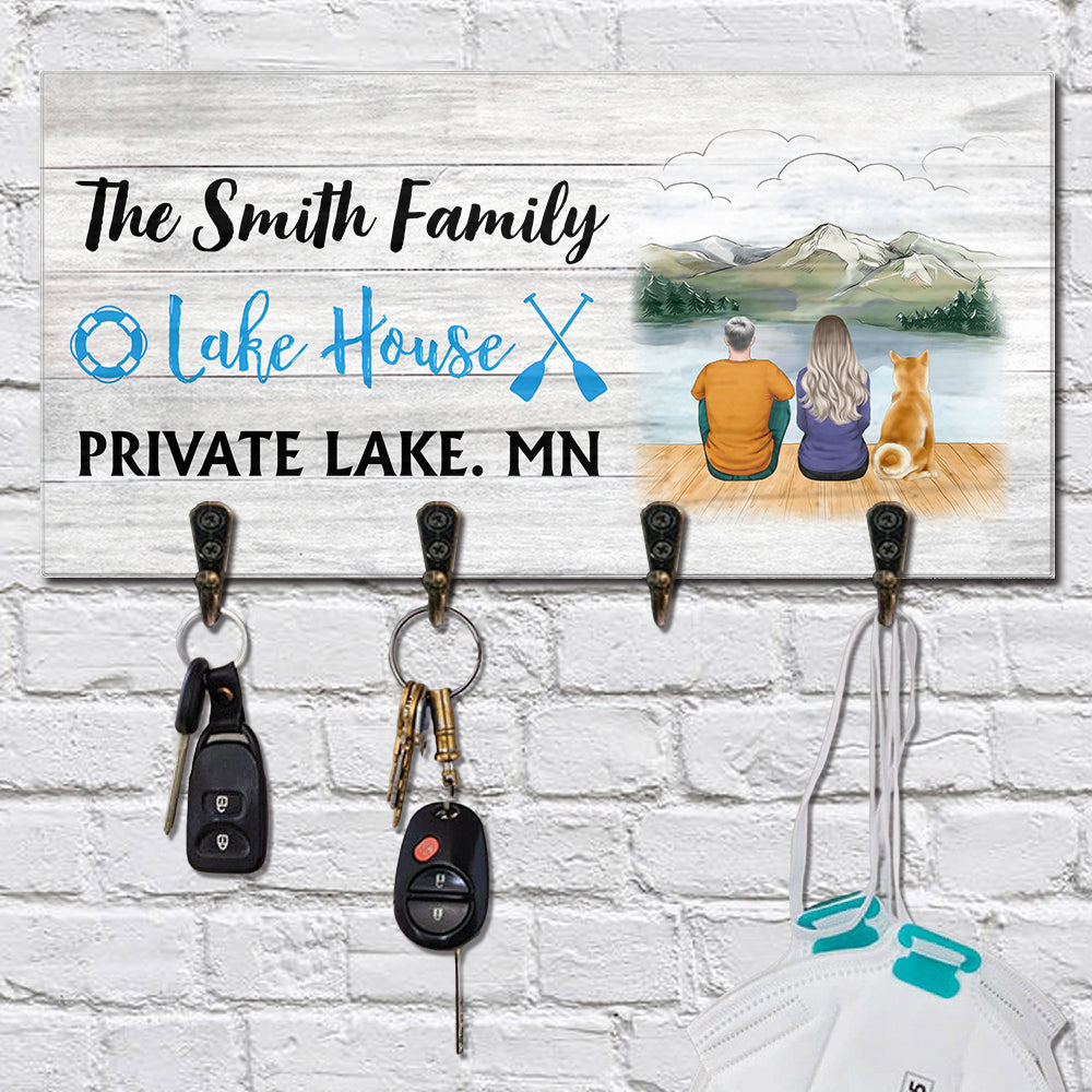 Lake House Personalized Key Hanger, Key Holder