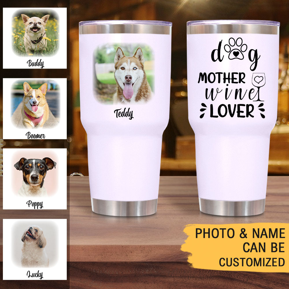 Dog Mother - 30oz Personalized 304 Grade Stainless Steel Dog Tumbler - Jonxifon