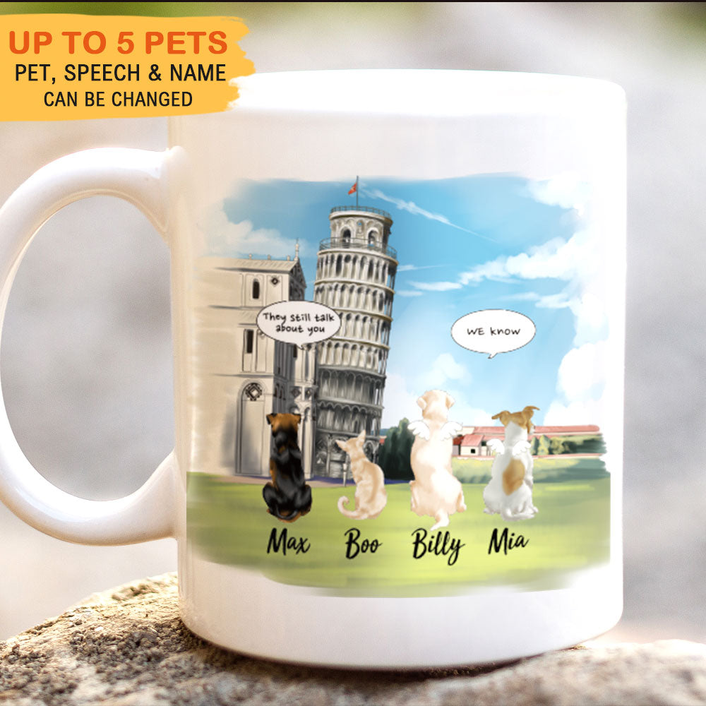 Pisa Tower- Dog Cat - Personalized Mug For Dog&Cat Lovers - Jonxifon