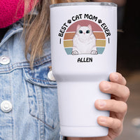 Thumbnail for Best Cat Mom Ever 30oz Tumbler, Gift For Cat Mom - Jonxifon