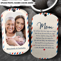 Thumbnail for You're My Rock And My Inspiration - Customized Upload Image Keychain, Gift For Mom