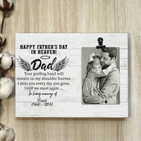 Thumbnail for Happy Father's day in heaven - Personalized Photo clip frame