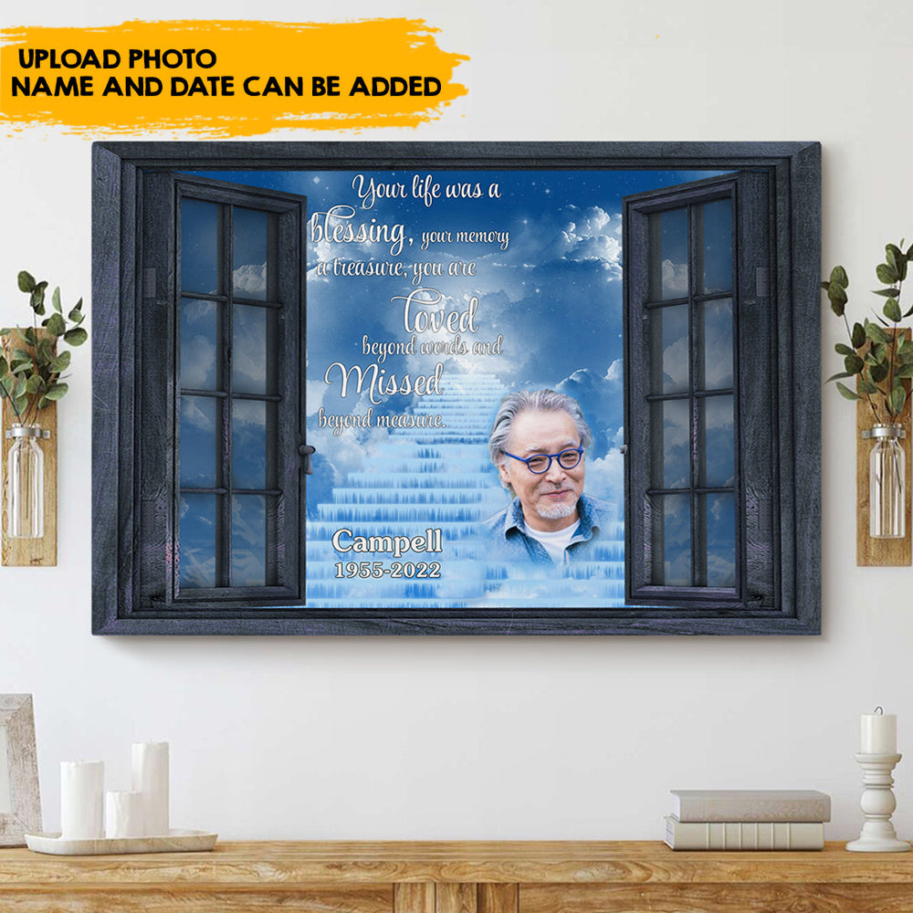 You Are Loved Beyond Words - Custom Memorial Canvas