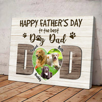 Thumbnail for Thank you Dog Dad - Personalized Pet Photo Canvas