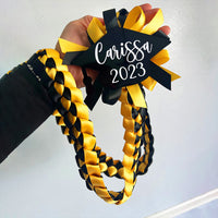 Thumbnail for Custom Name Class Of 2023 Single Ribbon Lei With Acrylic Graduation Cap, Graduation Gift