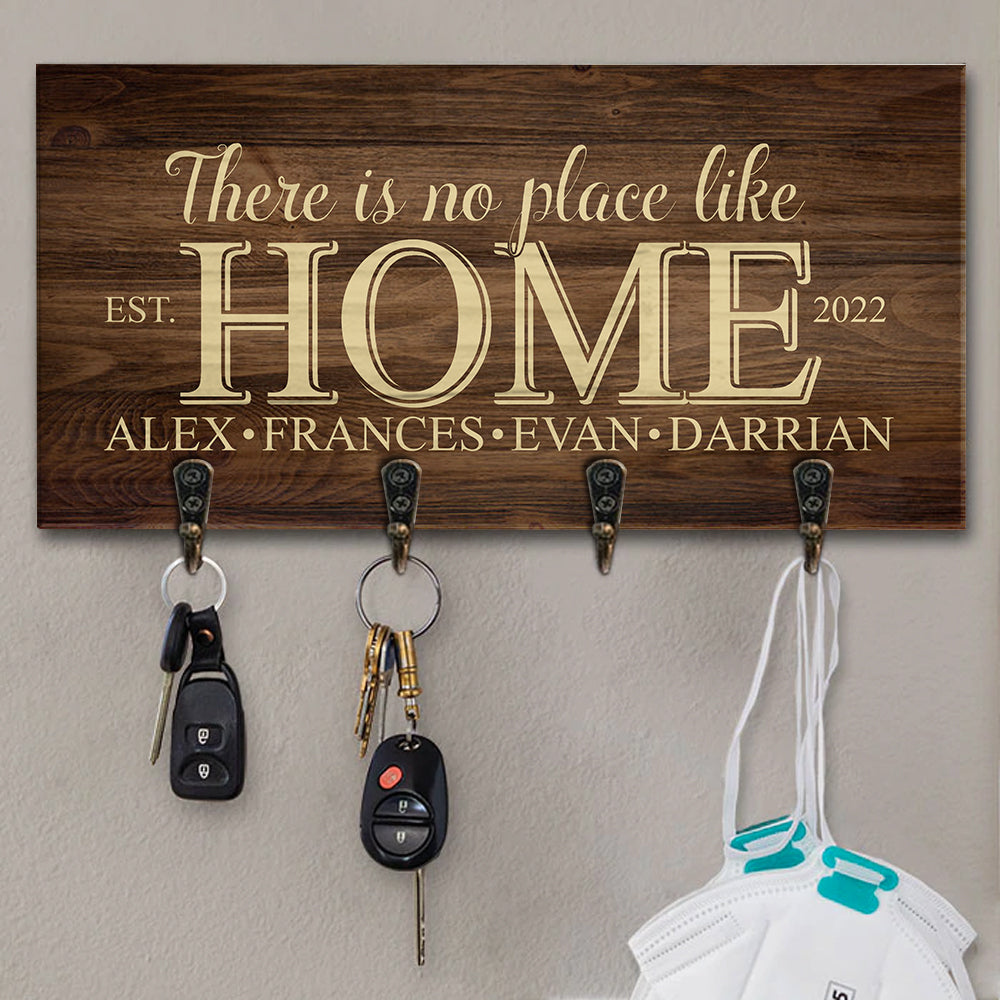 Home Sweet Home - Custom Key Hanger with Family Name