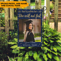 Thumbnail for Congrats Grad, Graduation Gift - Personalized Garden Flag