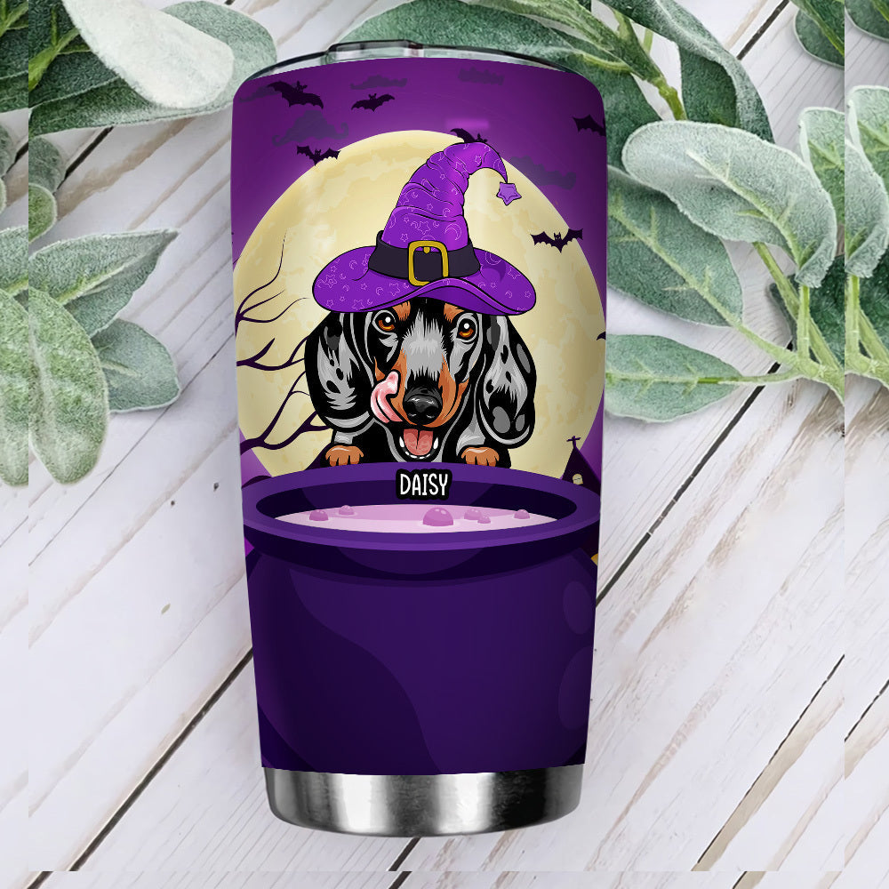 I Put A Spell On You Custom Tumbler, DIY Gift For Dog Lovers JonxiFon