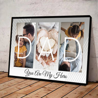 Thumbnail for Dad you are my hero - Personalized Canvas