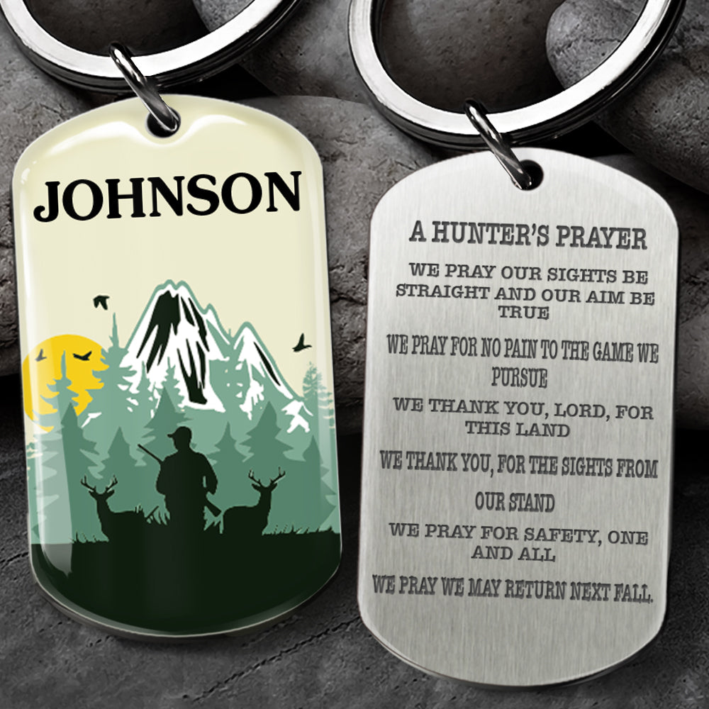 A Hunter's Prayer - Personalized Keychain For Hunting Lovers