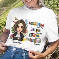 Thumbnail for Personalized Legend Wife Mom Grandma T-shirt, Gift For Mother's Day