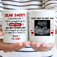 Thumbnail for Snuggled up in belly's Mom - Personalized Coffee Mug