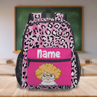 Thumbnail for Custom Cheetah Pattern Kids Backpack, Back to School Gift