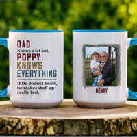 Thumbnail for Dads Know A Lot But Grandpa Knows Everything Customized Grandpa Photo With Name Personalized Mug