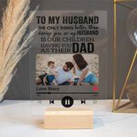 Thumbnail for To husband on father's day - Customized Acrylic Plaque