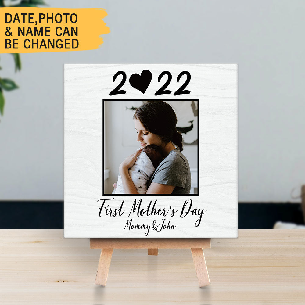 Personalized Square Stone Album-In Loving Memory-First Mother's Day - Jonxifon