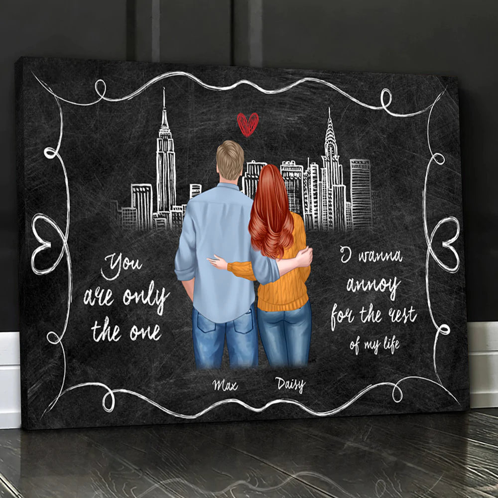 Personalized You Are The Only One Couple Poster/Canvas, Valentine's Day Gift CHI-THUY