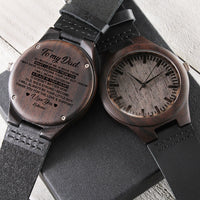 Thumbnail for So much of me is made from Dad - Engraved Wood Watch, Men Watch, Father's day