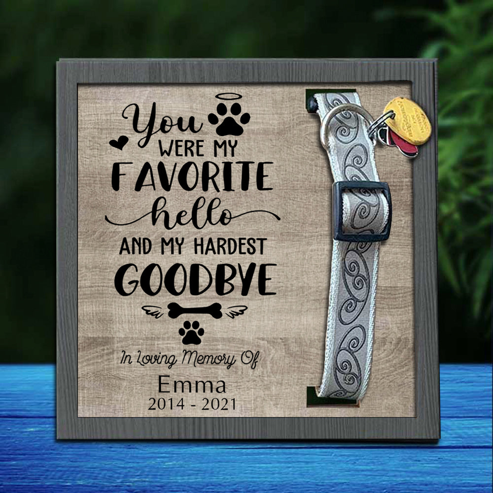 In loving memory of your pet - Pet Collar Holder