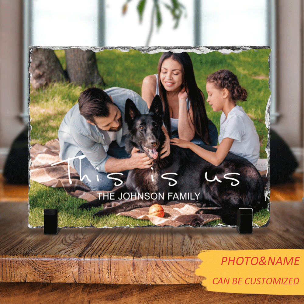 This Is Us, Family Photo Gallery Slate Photo - Memorial Gift - Jonxifon