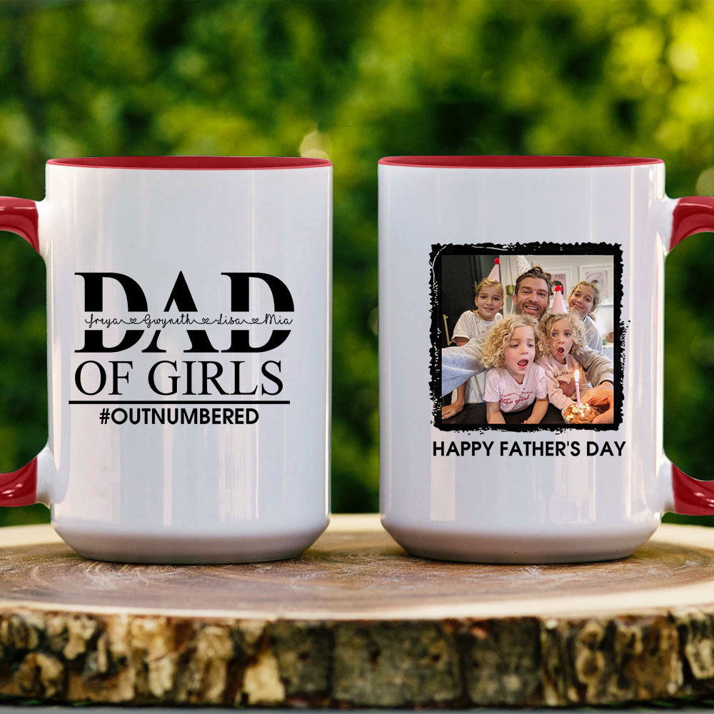 Dad of girls - Personalized Mug