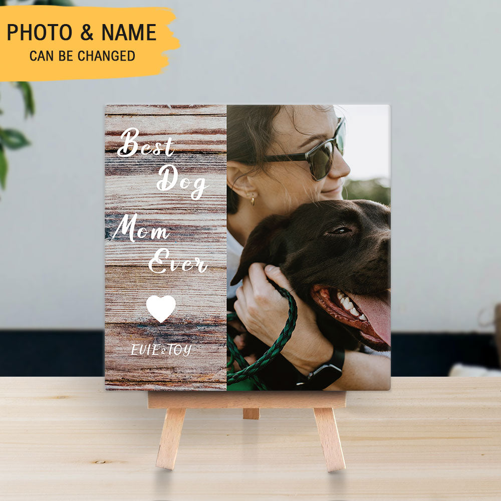 Personalized Dog Memorial Square Stone Album-Dog Gift-Best Dog Mom - Jonxifon