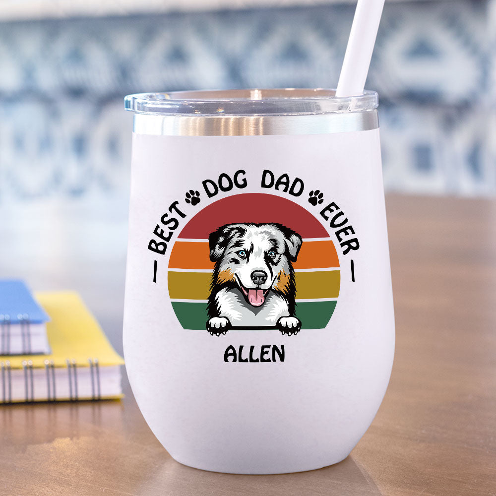 Best Dog Dad Ever 12oz Tumbler, Gift For Dog Lovers - Jonxifon