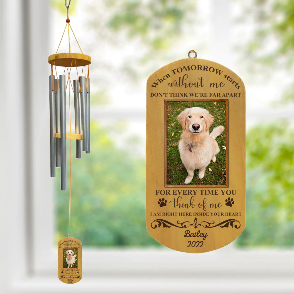 When tomorrow starts without me - Personalized Wind Chimes