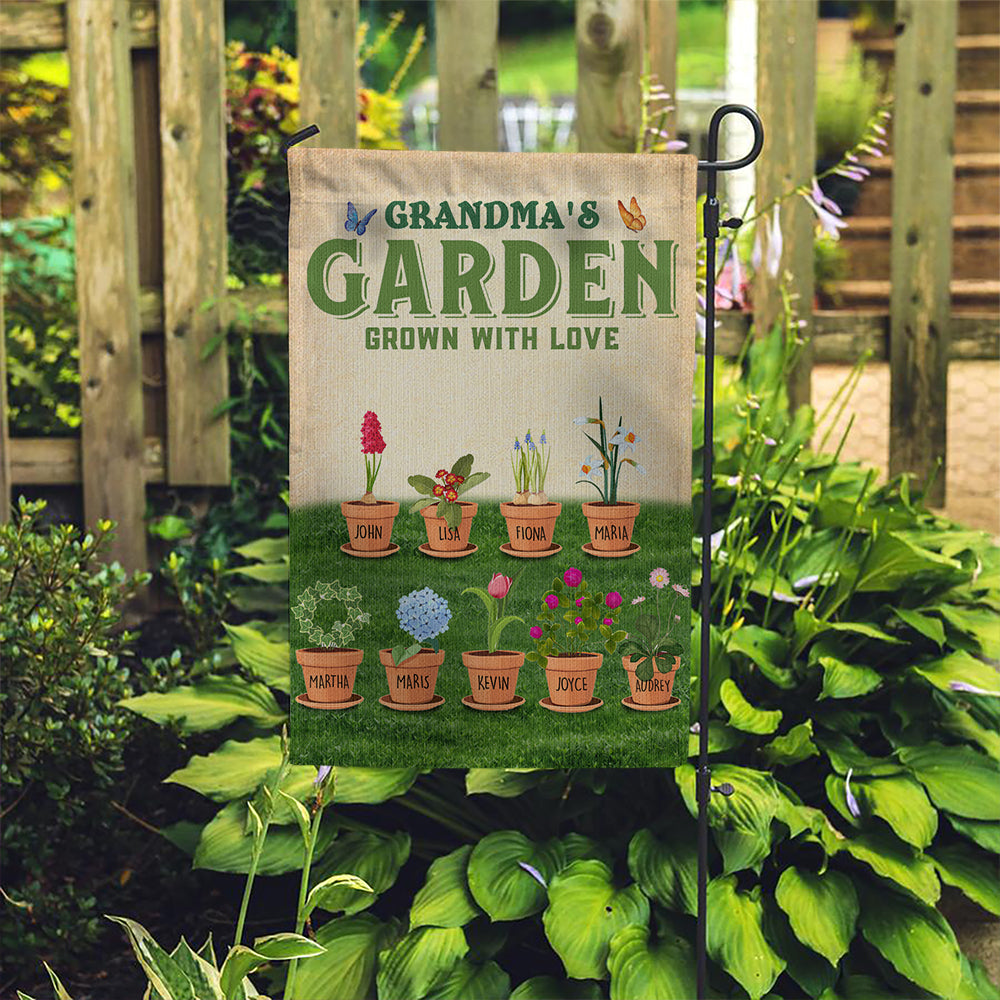 Grandma Garden of Love - Personalized Flag