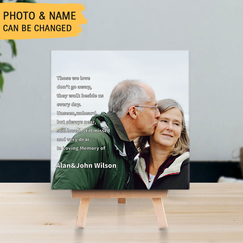 Personalized Memorial Square Stone Album-In Loving Memory - Jonxifon