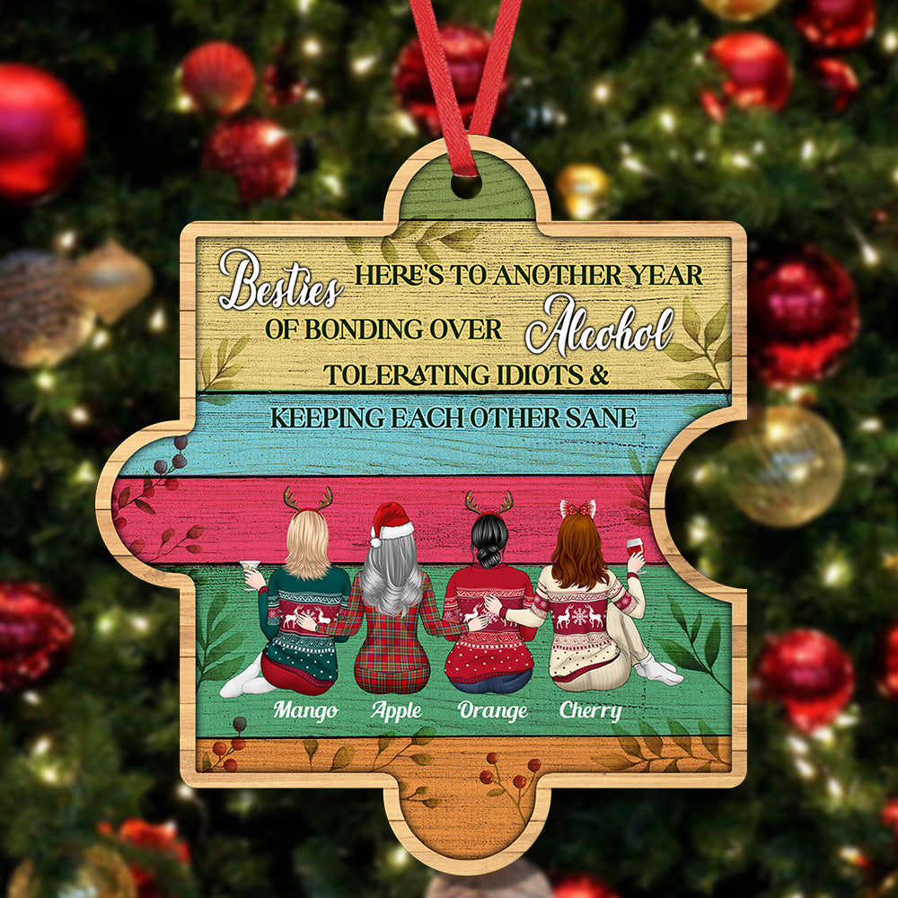 Personalized You Are My Missing Piece Besties Friends, Customized Holiday Ornament CHI-YEN