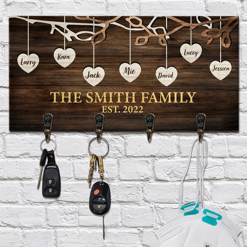 Home Sweet Home Personalized Key Hanger, Key Holder