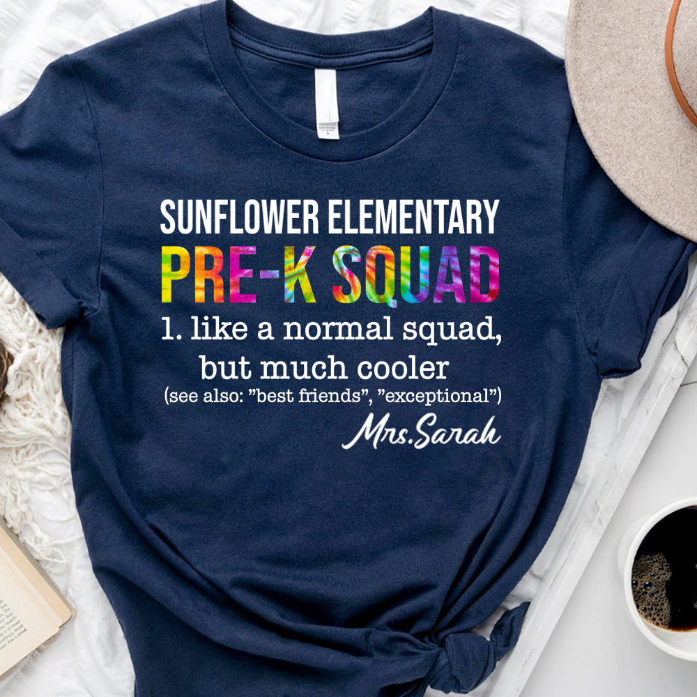 Besties Teacher Squad Tshirt, DIY Gift For Back To School Day