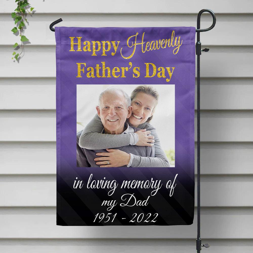 Father's Day Memorial Personalized Garden Flag