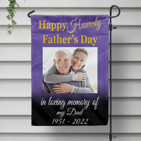 Thumbnail for Father's Day Memorial Personalized Garden Flag