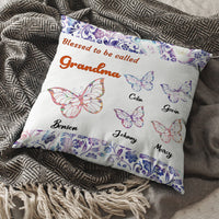 Thumbnail for Blessed To Be Called Grandma Butterflies Personalized Pillow - Jonxifon