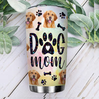 Thumbnail for Glitter Dog Mom With Photos Tumbler, Dog Lover Gift YHN-YEN