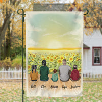 Thumbnail for Personalized Family Flag Gifts For The Whole Family - Beach & Wooden Dock - Jonxifon