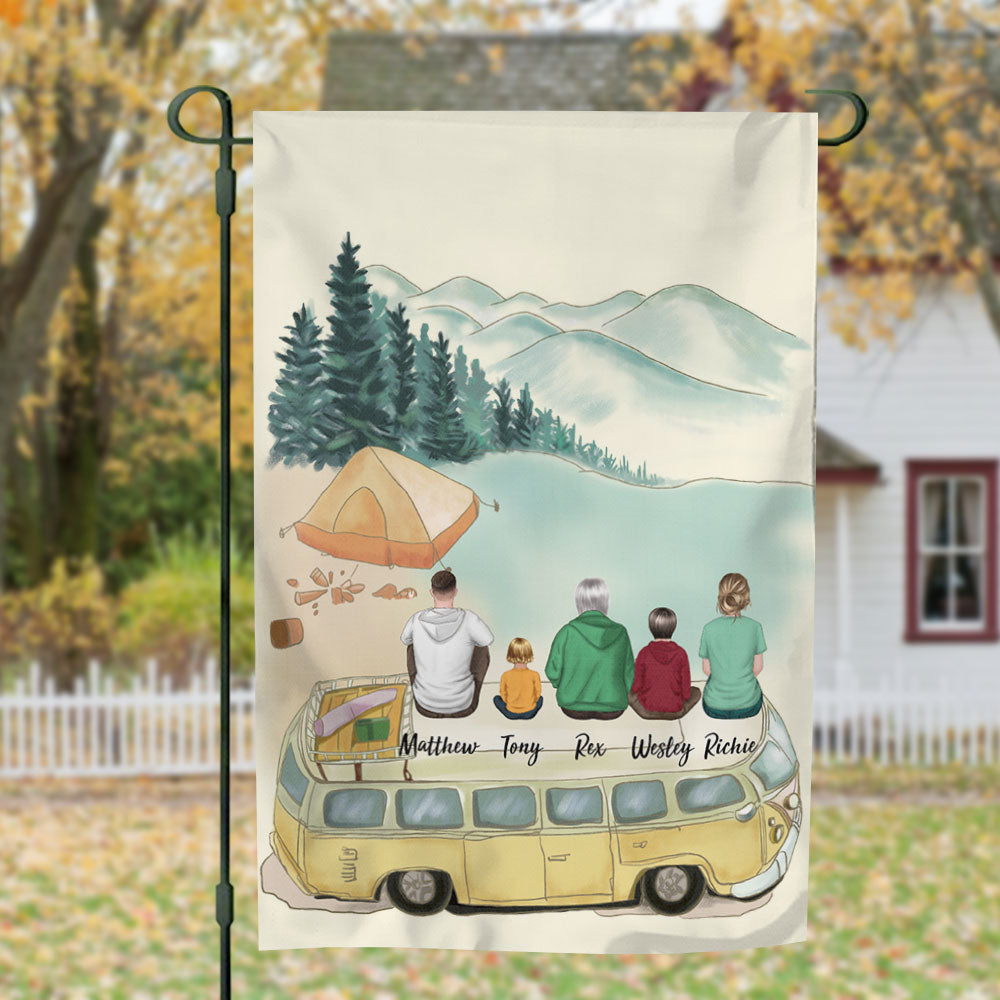 Personalized Family Flag Gifts For The Whole Family - Camping - Jonxifon