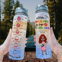 Thumbnail for It Takes A Lot Of Water Teacher Water Tracker Bottle, Gift For Teacher YHN-YEN