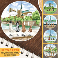 Thumbnail for Personalized Pet Memorial Circle Stone Coasters-Dog Cat Loss Gifts-Pet Bereavement Gift-DOG & CAT-Notre-Dame de Paris - Jonxifon