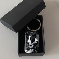 Thumbnail for Never Walk Alone Pet Memorial Metal Keychain, Pet Loss Gift