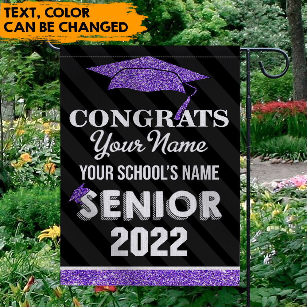 Congrats Senior 2022 Graduation Garden Flag, Graduation Gift - Jonxifon