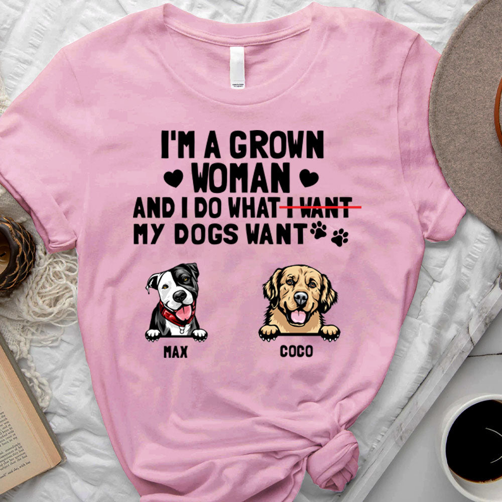 I do what my dog wants Personalized T-shirt