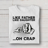 Thumbnail for Like Father Like Daughter Handprint Personalized T-shirt